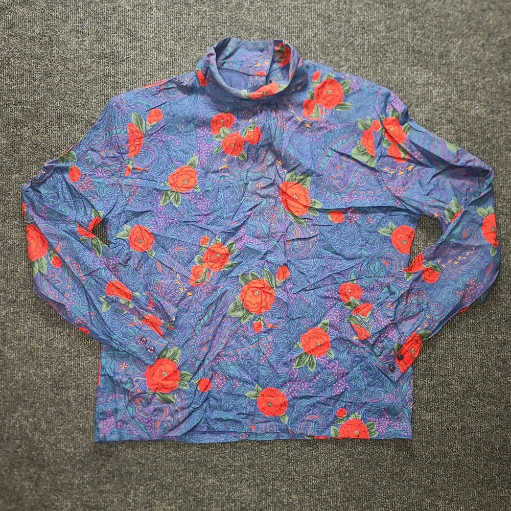 Vintage Country Sophisticates by Pendleton‎ Floral Paisley Blouse Size 12 USA